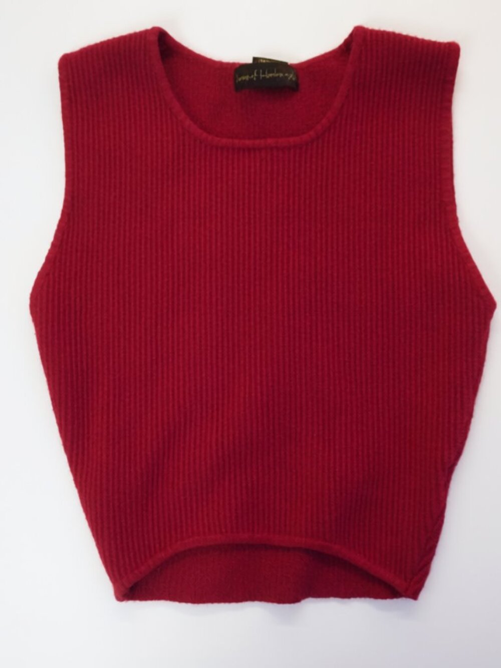 House of Harlow 1960 Knit Tank Top Women’s Small Pink Berry Ribbed Crop Sweater